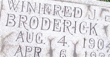 Winifred J Broderick Winifred J Broderick