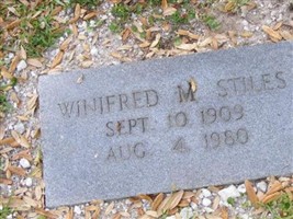 Winifred M Stiles Winifred M Stiles