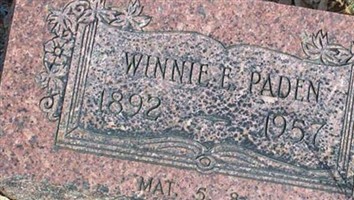 Winnie E. Paden Winnie E. Paden