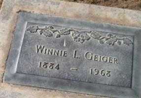 Winnie L. Geiger Winnie L. Geiger