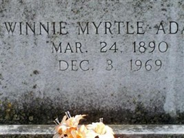 Winnie Myrtle Pierce Adams Winnie Myrtle Pierce Adams