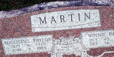 Winnie Rowena Parker Martin