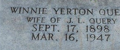 Winnie Yerton Query