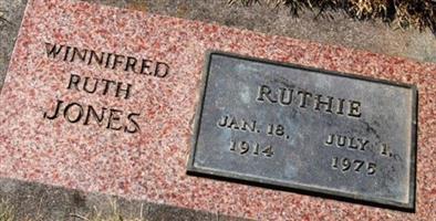 Winnifred Ruth "Ruthie" Jones