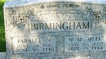 W. M. "Mell" Birmingham W. M. "Mell" Birmingham