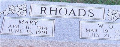 W O Rhoads W O Rhoads