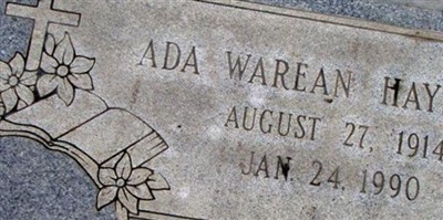 Ada Worean "Rean" Morton Hays Ada Worean "Rean" Morton Hays