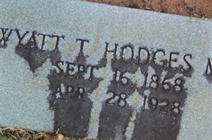 Wyatt T. Hodges Wyatt T. Hodges