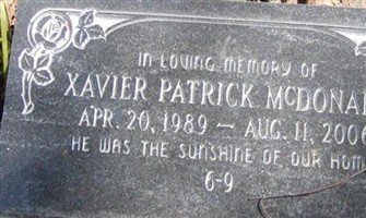 Xavier Patrick McDonald