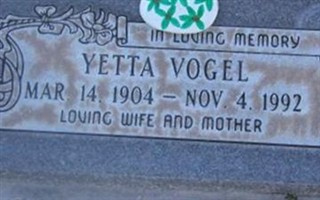 Yetta Vogel Yetta Vogel