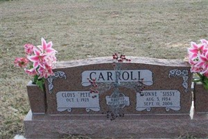 Yvonne "Sissy" Carroll Yvonne "Sissy" Carroll