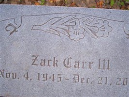 Zack Carr, III Zack Carr, III