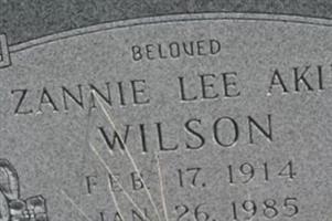 Zannie Lee Akin Wilson