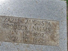 Zazel Augusta Brobeck Nelms Zazel Augusta Brobeck Nelms
