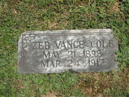 Zeb Vance Cole Zeb Vance Cole