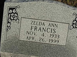 Zelda Ann Francis