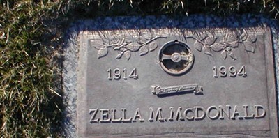 Zella M McDonald