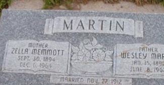 Zella Memmott Martin