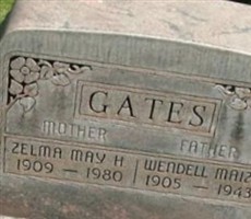 ZELMA MAY H GATES ZELMA MAY H GATES