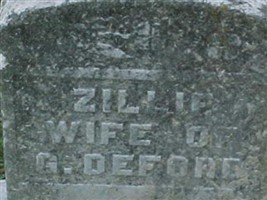 Zillie "Zilla E." White DeFord