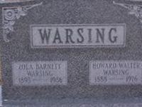 Zola Dale Barnett Warsing
