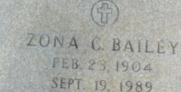 Zona C. Bailey Zona C. Bailey