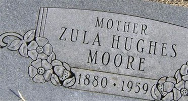 Zula Hughes Moore Zula Hughes Moore