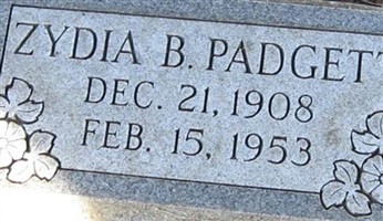 Zydia B Padgett