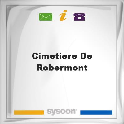 Cimetiere de Robermont, Cimetiere de Robermont