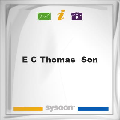 E C Thomas & Son, E C Thomas & Son