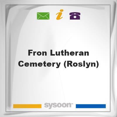 Fron Lutheran Cemetery (Roslyn), Fron Lutheran Cemetery (Roslyn)