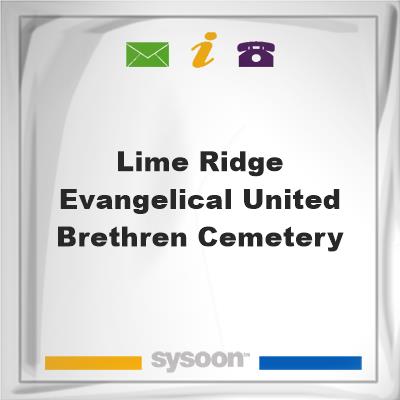 Lime Ridge Evangelical United Brethren Cemetery, Lime Ridge Evangelical United Brethren Cemetery