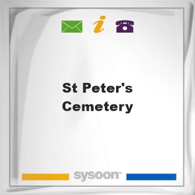 St. Peter's Cemetery, St. Peter's Cemetery