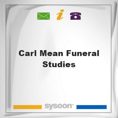 Carl Mean Funeral StudiesCarl Mean Funeral Studies on Sysoon