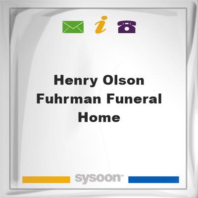 Henry-Olson-Fuhrman Funeral HomeHenry-Olson-Fuhrman Funeral Home on Sysoon