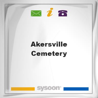 Akersville Cemetery, Akersville Cemetery