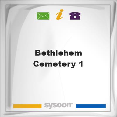 Bethlehem Cemetery #1, Bethlehem Cemetery #1