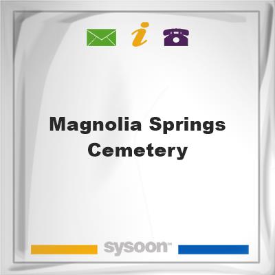 Magnolia Springs Cemetery, Magnolia Springs Cemetery