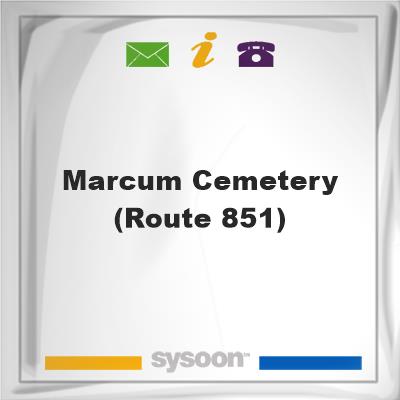 Marcum Cemetery (Route 851), Marcum Cemetery (Route 851)