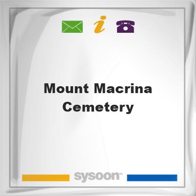Mount Macrina Cemetery, Mount Macrina Cemetery