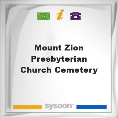 Mount Zion Presbyterian Church Cemetery, Mount Zion Presbyterian Church Cemetery