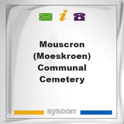 Mouscron (Moeskroen) Communal Cemetery, Mouscron (Moeskroen) Communal Cemetery