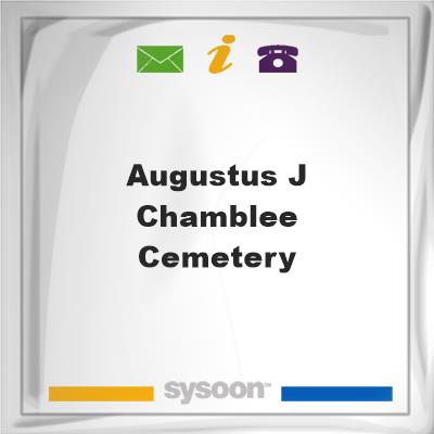 Augustus J. Chamblee Cemetery, Augustus J. Chamblee Cemetery