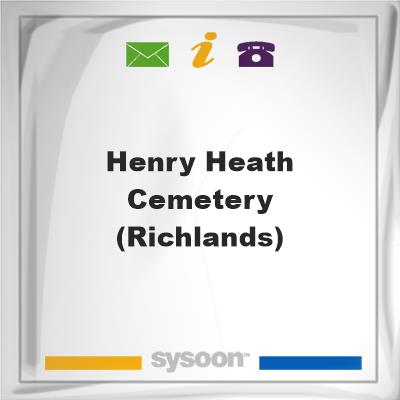 Henry Heath Cemetery(Richlands), Henry Heath Cemetery(Richlands)