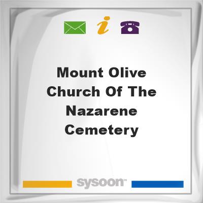 Mount Olive Church of the Nazarene Cemetery, Mount Olive Church of the Nazarene Cemetery