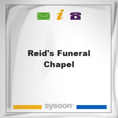 Reid's Funeral Chapel, Reid's Funeral Chapel