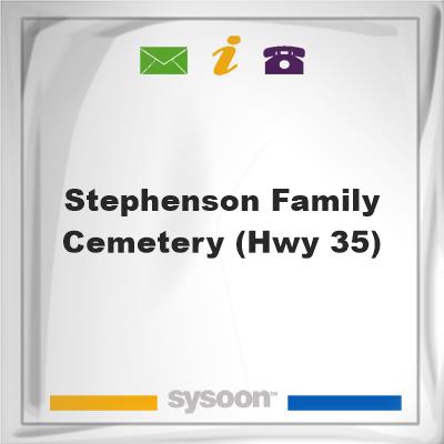Stephenson Family Cemetery (Hwy 35), Stephenson Family Cemetery (Hwy 35)