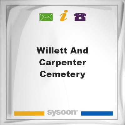 Willett and Carpenter Cemetery, Willett and Carpenter Cemetery