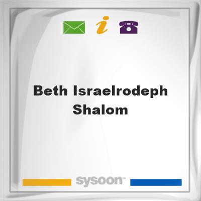 Beth Israel/Rodeph ShalomBeth Israel/Rodeph Shalom on Sysoon