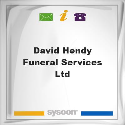 David Hendy Funeral Services LtdDavid Hendy Funeral Services Ltd on Sysoon